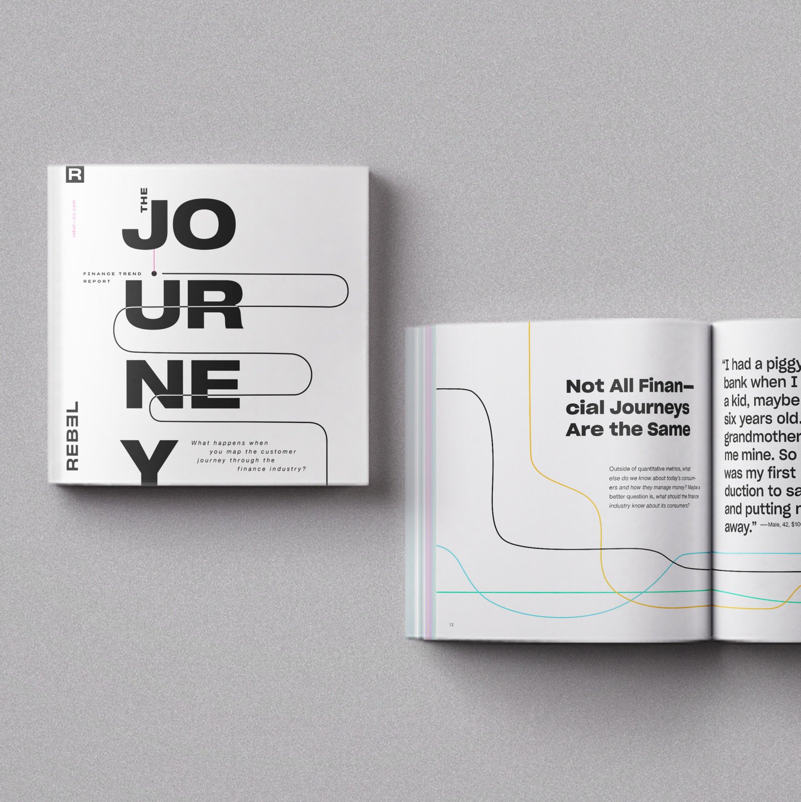 Cover of the trend report: Customer Journeys in Finance